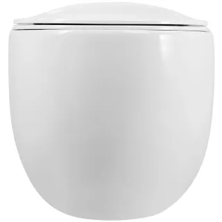 Унитаз подвесной ArtMax Forli AM020CHR безободковый с сиденьем микролифт белый